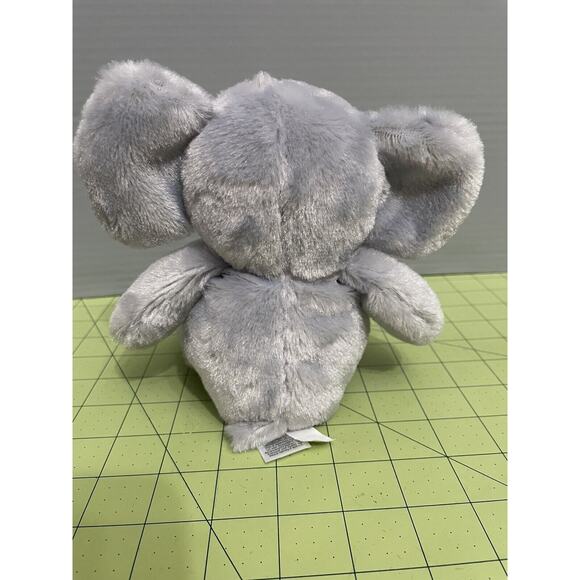 Carters Child of Mine 8" Gray Plush Baby Elephant Rattle Crinkle Stuffed Animal - Picture 3 of 9